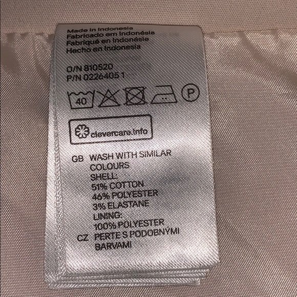 NWT H&M Light Tan Pencil Skirt back zip closure - Picture 9 of 9